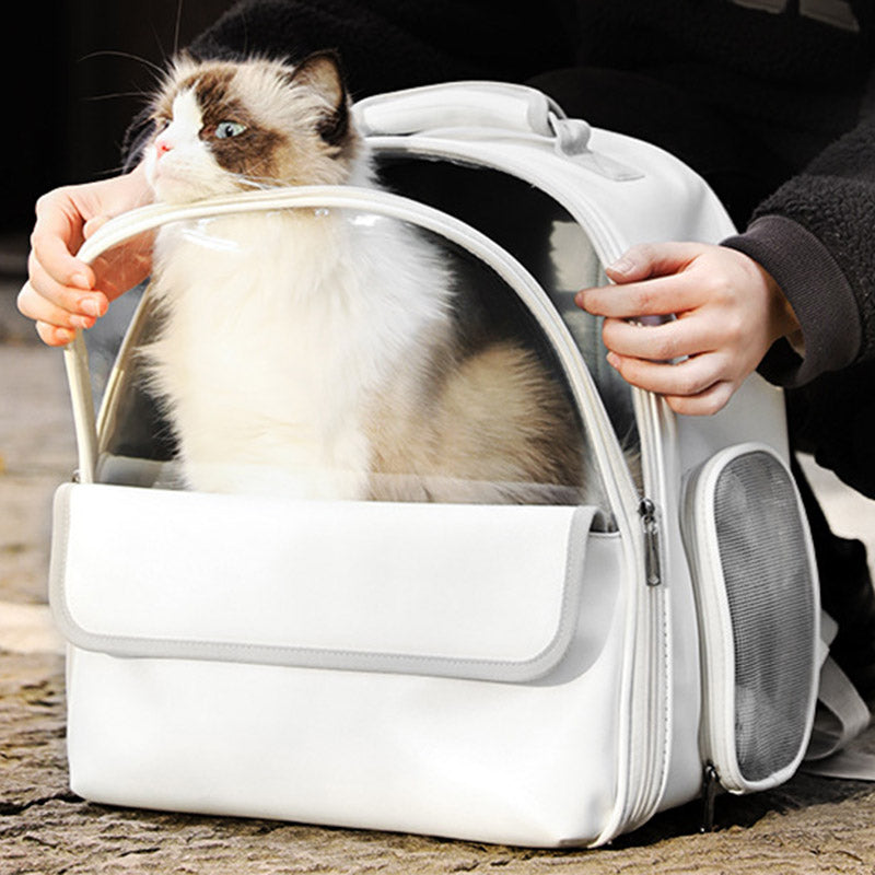 Pet Carrier Backpack Ventilated Design Cats Travel Backpack for Small Medium Pets