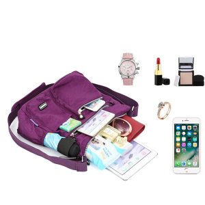 Women’s Waterproof Solid Crossbody Bag