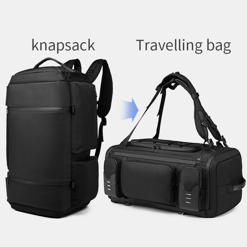 Large Capacity Travel Duffel Bag Tote Convertible Backpack with USB Charging Port