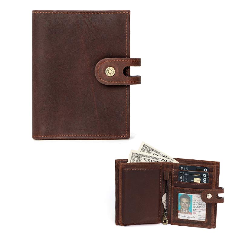 Roomy Leather Airtag Wallet