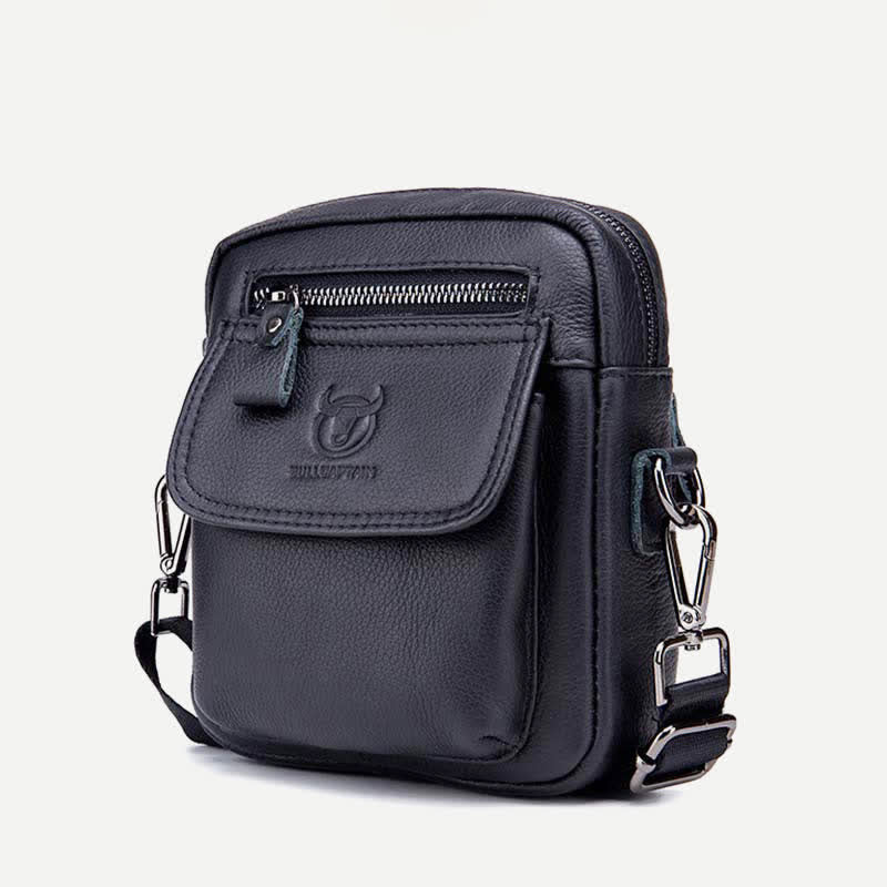 Genuine Leather Crossbody Bag for Men Messenger Bag Shoulder Bag