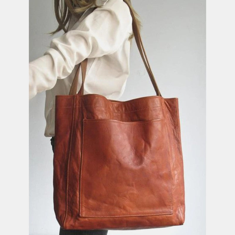 Limited Stock: Extra Large Women’s Soft PU Leather Tote Shoulder Bag Handbag